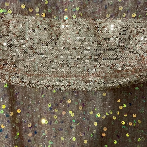 Azazie champagne shimmer dress - Picture 4 of 8